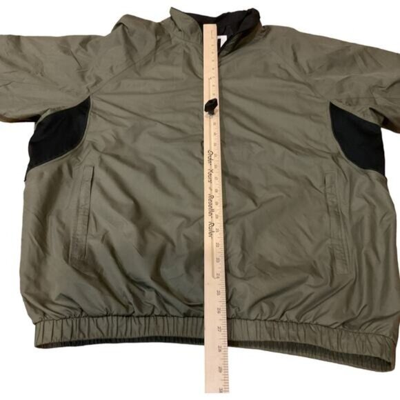 Footjoy FJ DryJoys Tour Collection Mens Pullover Jacket Size L Green/Black - Picture 5 of 9